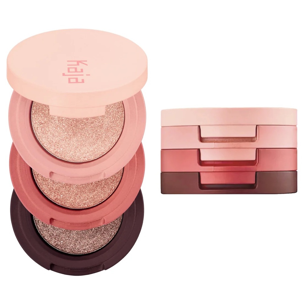 Kaja Orange Blossom Beauty Bento Bouncy Shimmer Eyeshadow Trio- peaches